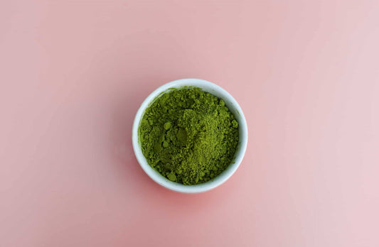 A green tea brewing set.